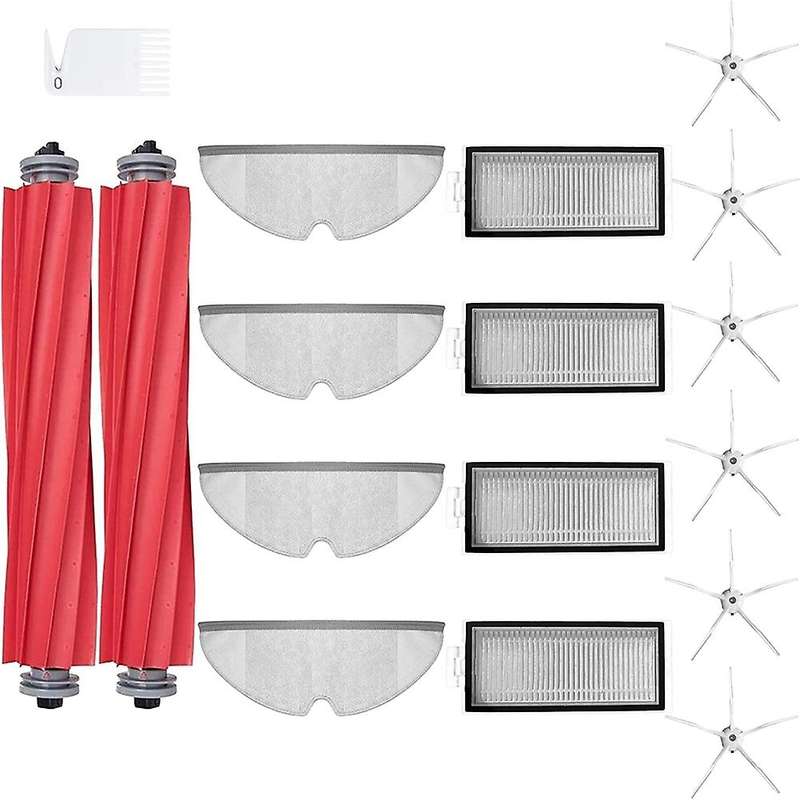 Replacement Roller Brush Side Brushes Filters Compatible for Roborock