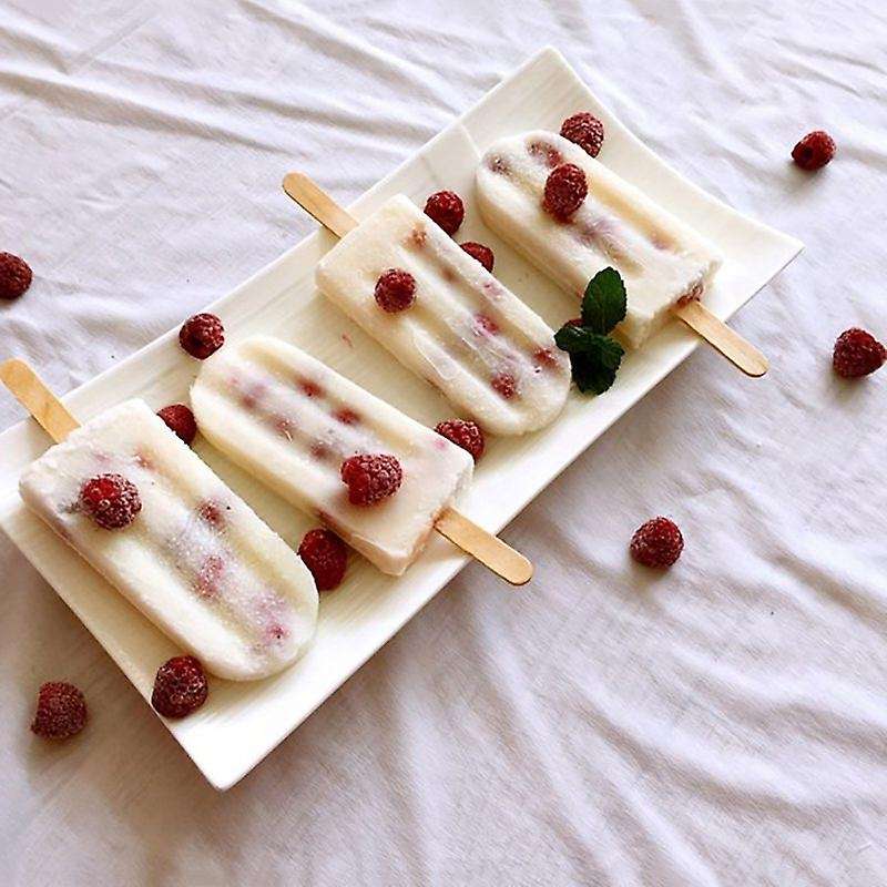 Silica Gel Ice Cream Mould Popsicle Mold 10 with High Quality Red