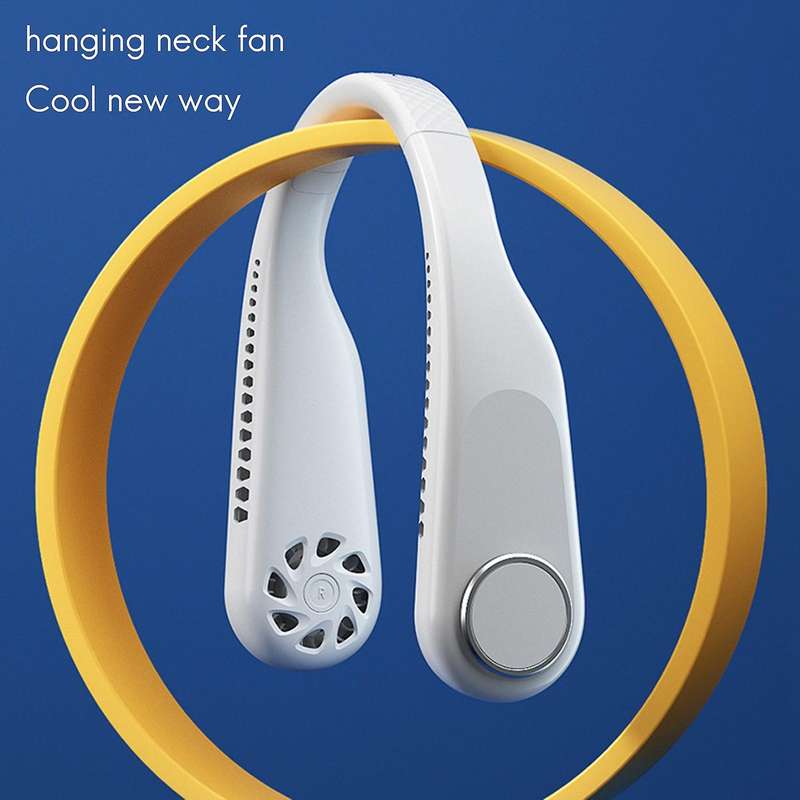 Portable Neck Fan,bladeless Neck Fan, Perfect for Travel,sports Black
