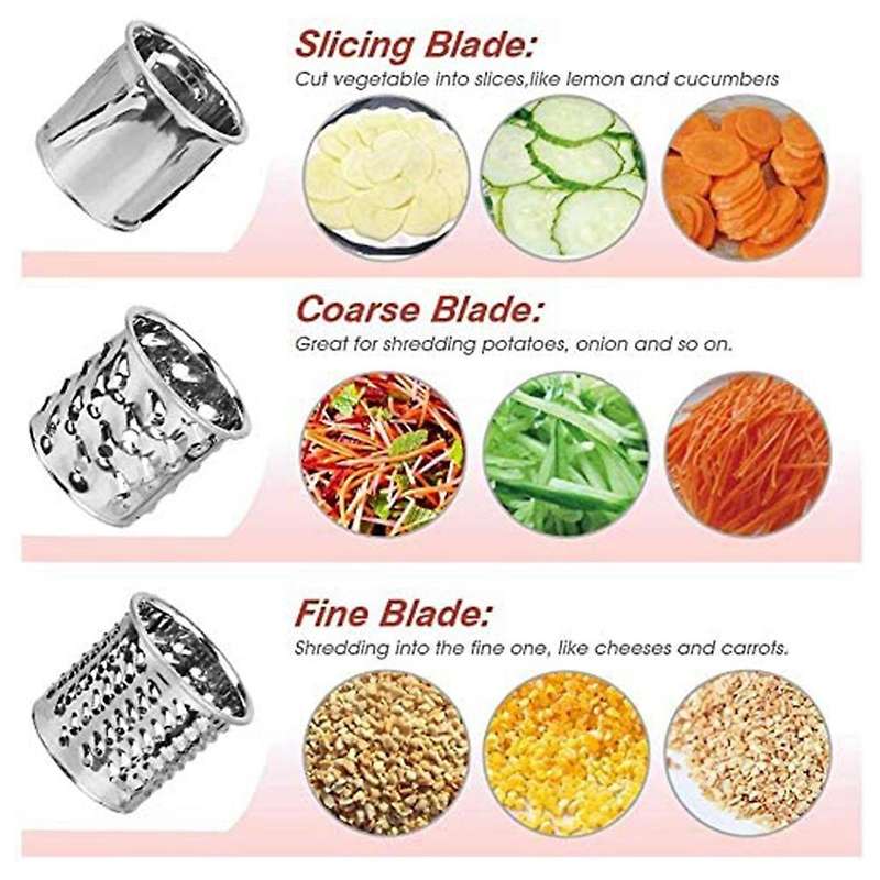 Cheese Slicer Shredder Attachment for Kitchenaid Stand,with 3 Blades