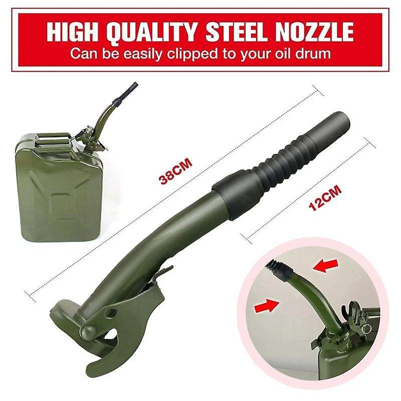 Flexible Metal Spout with Gasket for 5/10/20 L Gerry Jerry Cans
