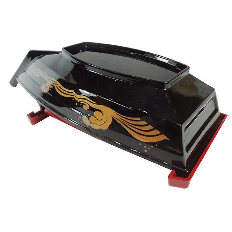 Abs Black Red Sushi Sashimi Boat Seafood Plate Salmon Sashimi Tray