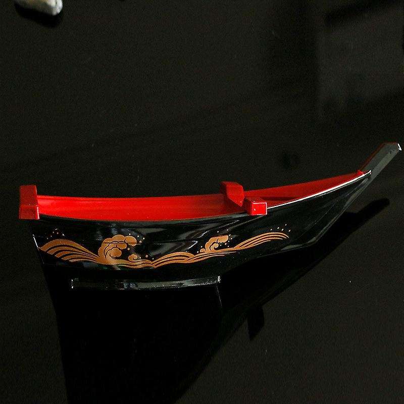 Abs Black Red Sushi Sashimi Boat Seafood Plate Salmon Sashimi Tray