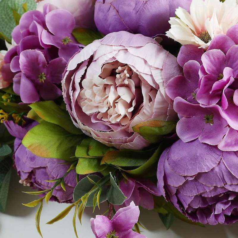 Peony Artificial Wedding Flowers Garland Arch Arrange Door (orange)