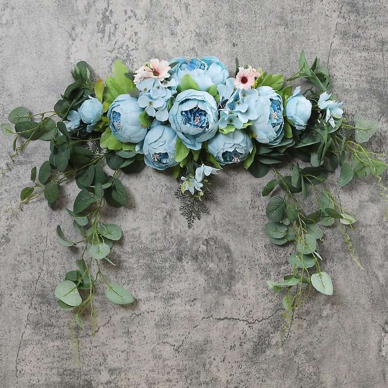 Peony Artificial Wedding Flowers Garland Arch Arrange Door (orange)