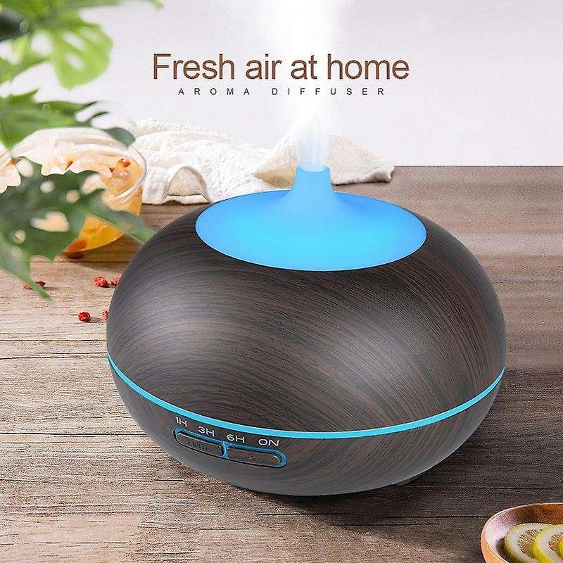400ml Essential Oil Diffusers Ultrasonic Auto-off,7 Lights Uk Plug C