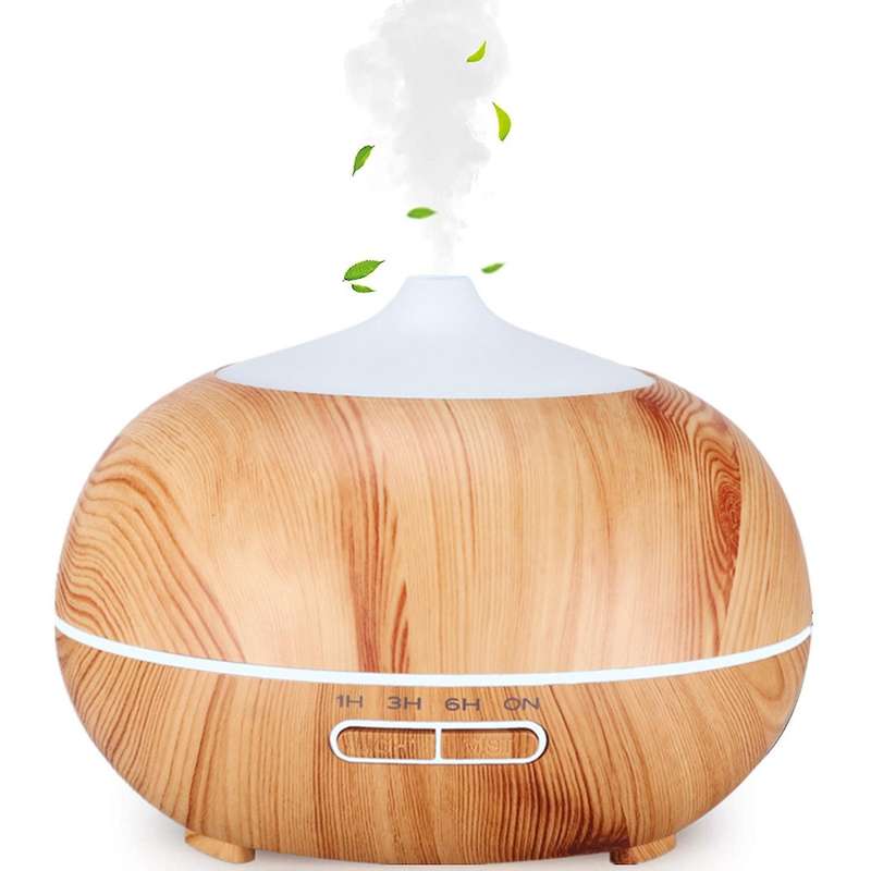400ml Essential Oil Diffusers Ultrasonic Auto-off,7 Lights Uk Plug C