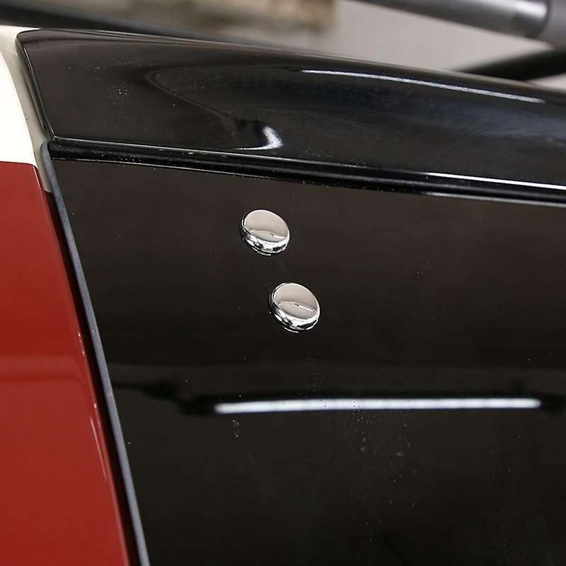 1 Sets Car Chrome Rear Tailgate Screw Nut Cover for Toyota Fj Cruiser