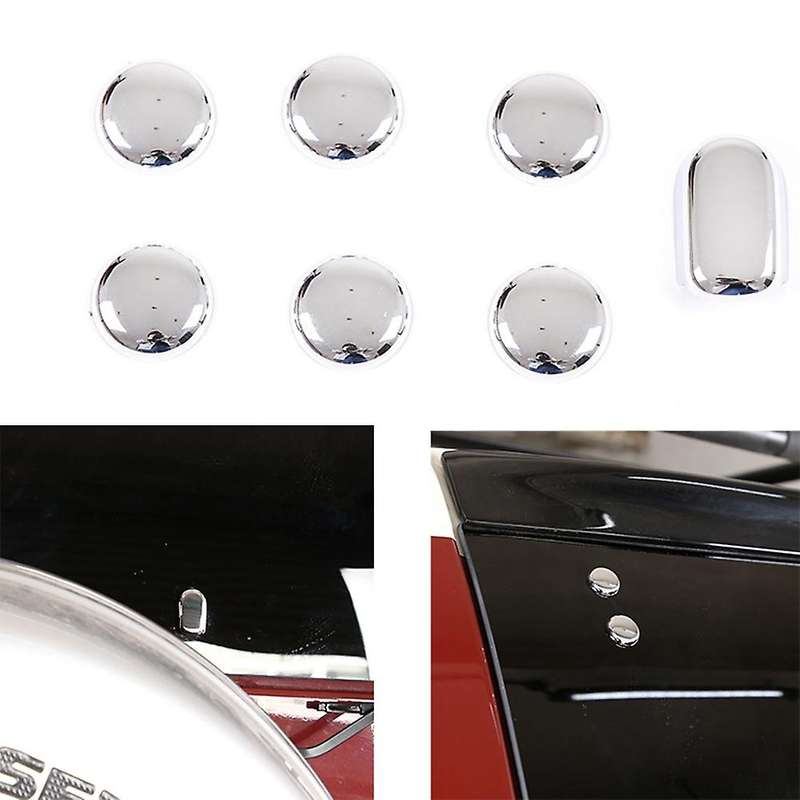 1 Sets Car Chrome Rear Tailgate Screw Nut Cover for Toyota Fj Cruiser