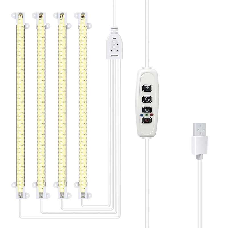 Grow Light Strips, for Indoor Plants with Auto On/off 3/9/12h Timer