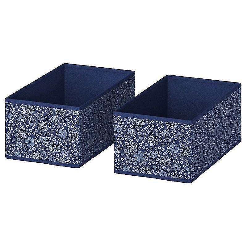 Foldable Storage Box Clothes Underwear Socks Storage Cases (blue)