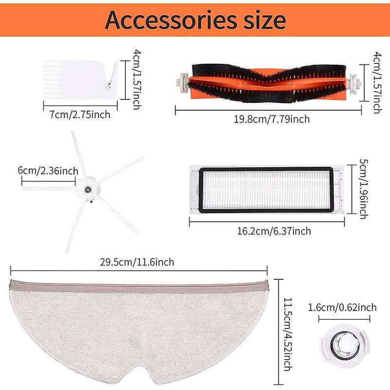 Accessories for Xiaomi Roborock S50 S51 S55 S5 S6 Xiaomi Mi Robot