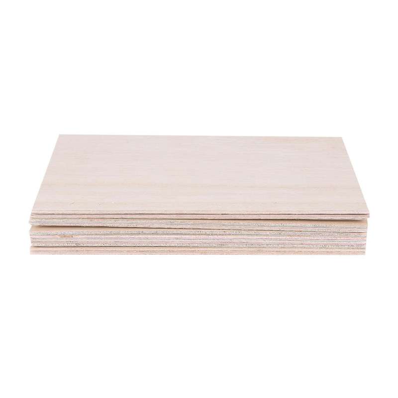 40pcs Wooden Plate 150 X 100 X 2mm for House Ship Craft Model Diy