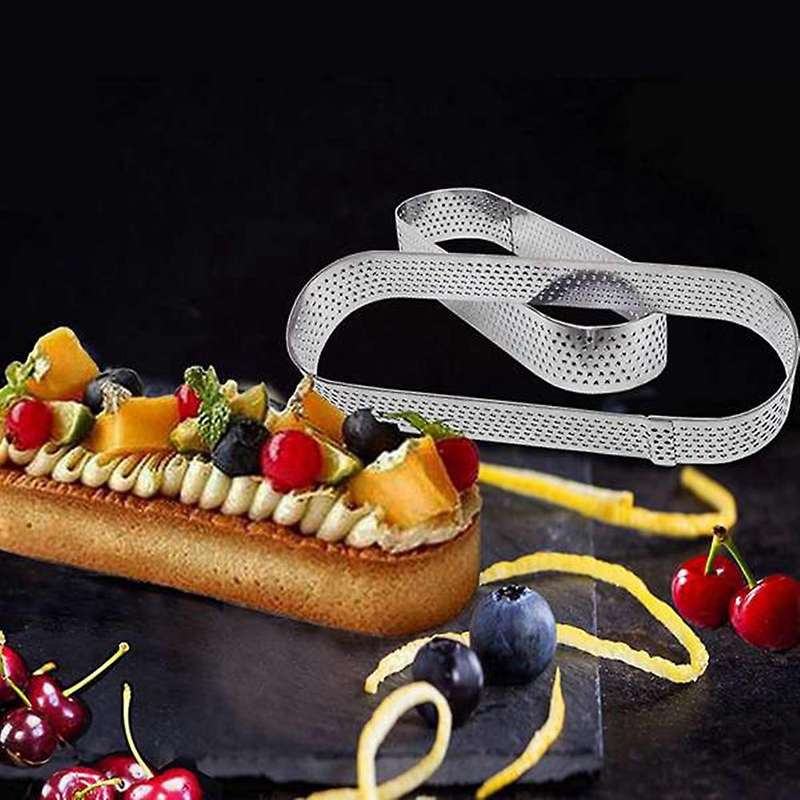 Stainless Steel 9 Pcs Oval Rectangular Square  Molding Tart Rings