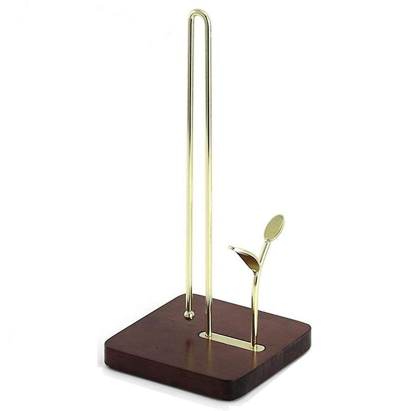 Paper Towel Holder Countertop Paper Towel Stand Kitchen Tissue(gold)