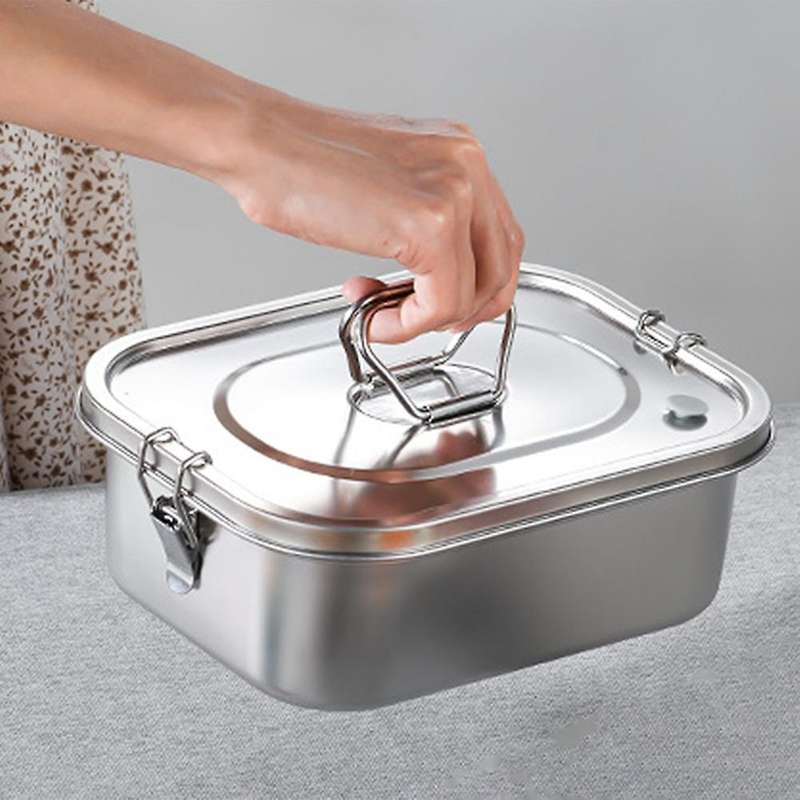 Stainless Steel Lunch Box Metal Bento Box for Kids