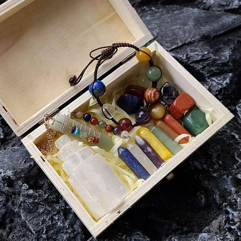 Seven Chakra Energy Quartz Healing Crystal Stone