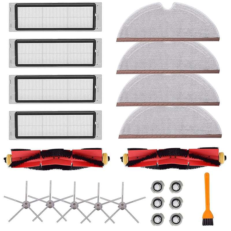 22pcs for Xiaomi Roborock S4 S5 S6 E4 E20 E25 E35 S50 Robotic Parts