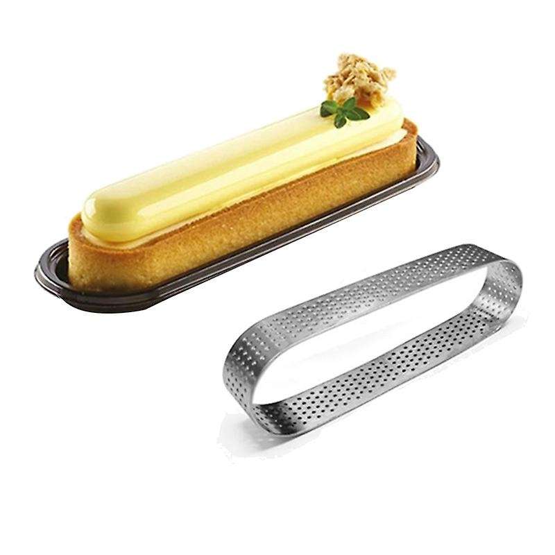10 Pack Oval Tart Ring,perforated Baking Ring,pastry Ring