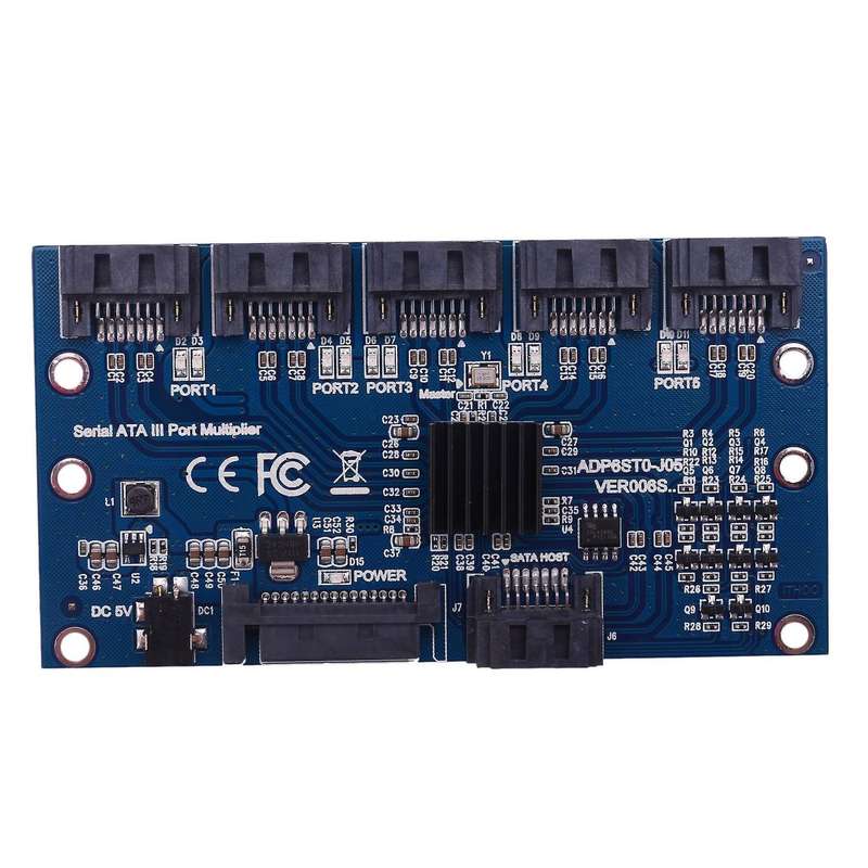 Controller Card Motherboard Sata Expansion Card 1 to 5 Port Sata3.0