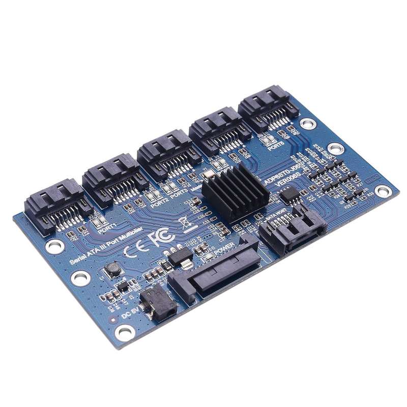 Controller Card Motherboard Sata Expansion Card 1 to 5 Port Sata3.0