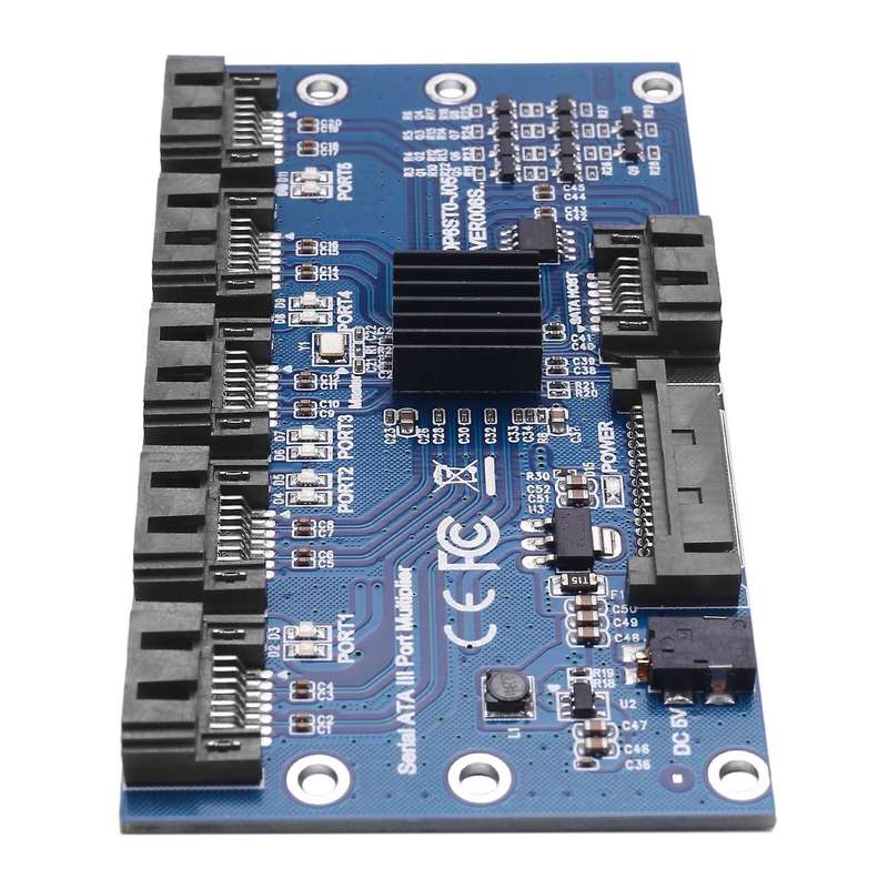 Controller Card Motherboard Sata Expansion Card 1 to 5 Port Sata3.0