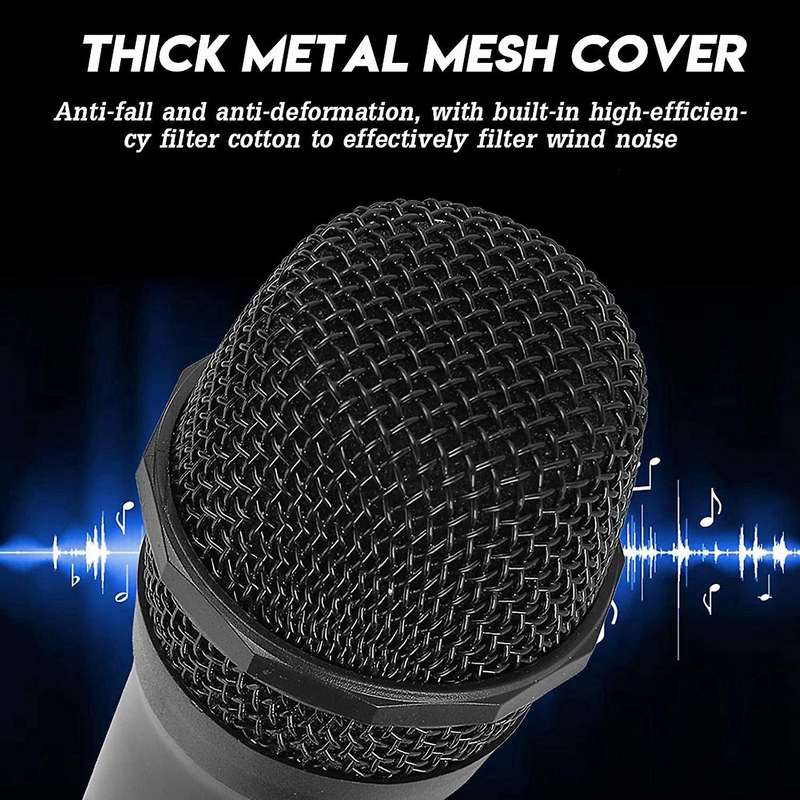 Wireless Mic with 6.35mm Plug Rechargeable for Singing/karaoke Etc