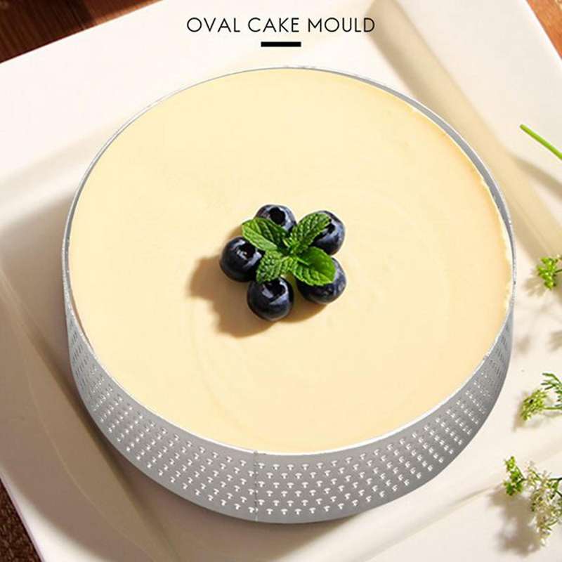 Circular Stainless Steel Tart Ring Tower Pie Cake Mould Baking Tools