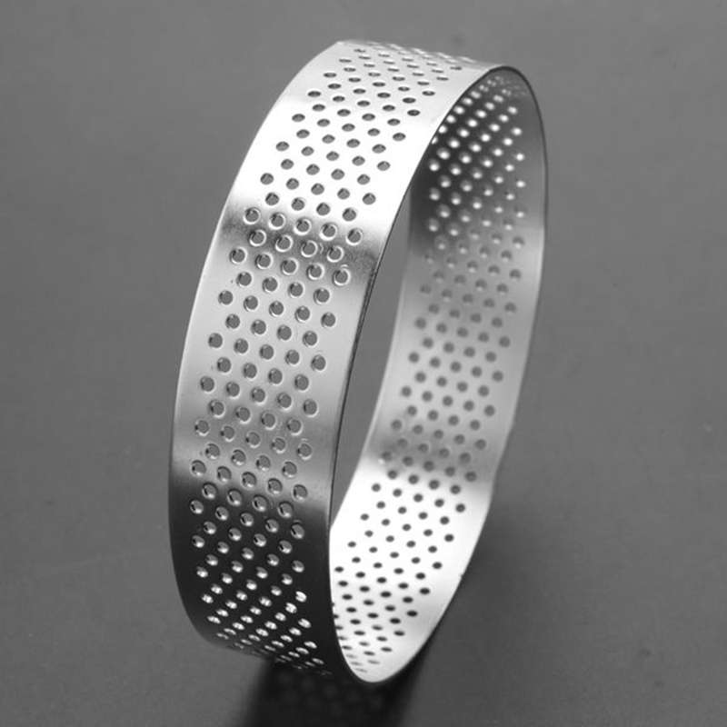 Circular Stainless Steel Tart Ring Tower Pie Cake Mould Baking Tools
