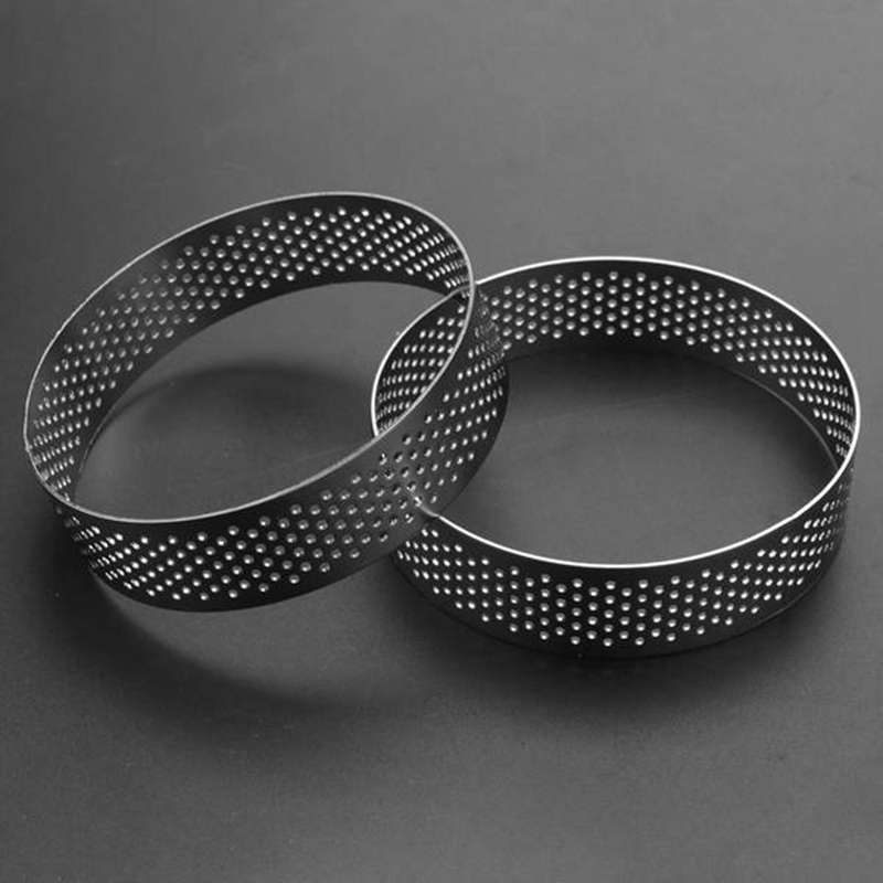 Circular Stainless Steel Tart Ring Tower Pie Cake Mould Baking Tools