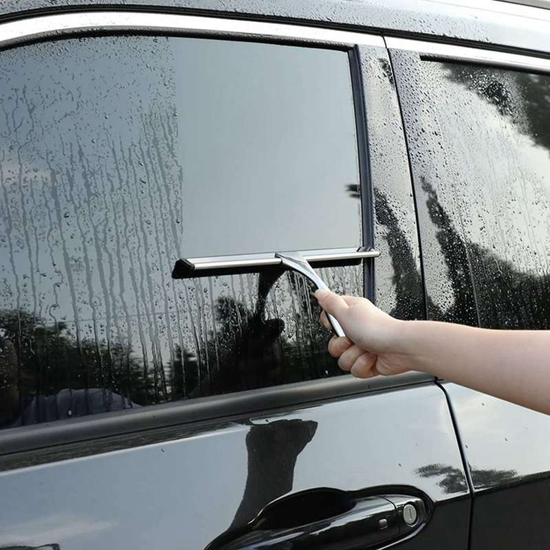 All-purpose Shower Squeegee Car Glass - Stainless Steel, 10 Inches