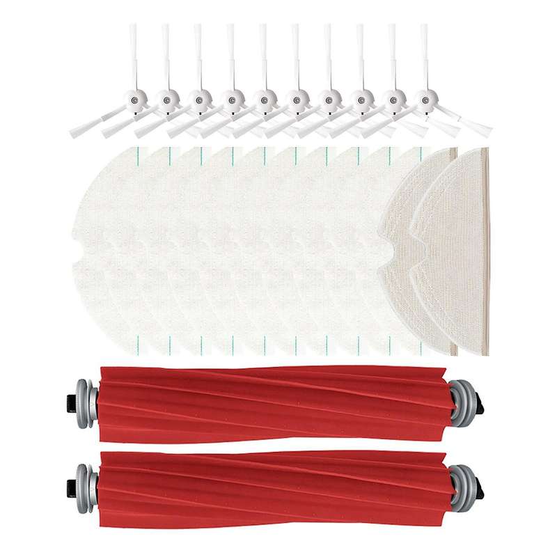 Main Brush Edge-sweeping Brushes Mopping Cloth for Roborock T8 Robot