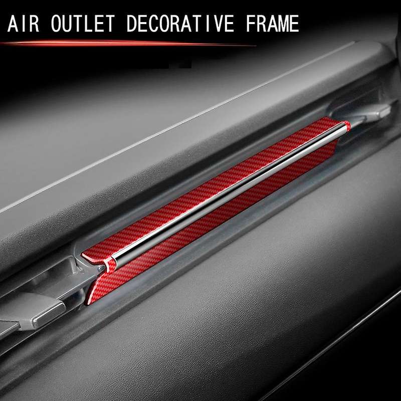 Car Carbon Fiber Air Vent Outlet Trim for Honda Vezel Hrv 2021 2022