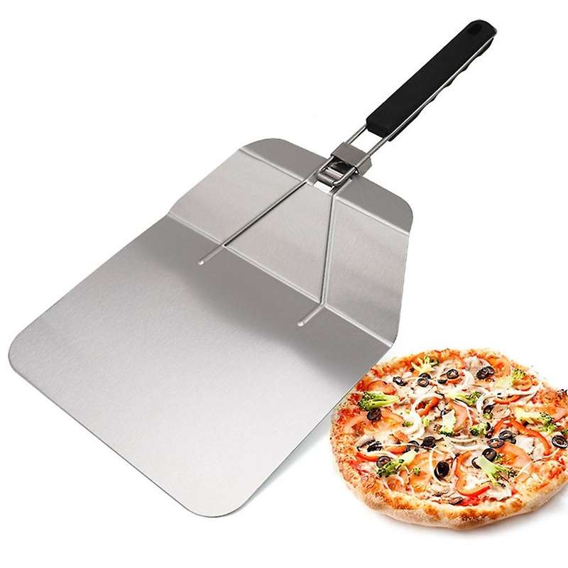 Pizza Shovel Stainless Steel Pizza Peel with Folding Handle