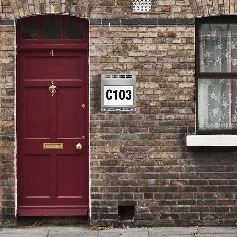 House Numbers Solar Powered Address Sign Illuminated for Home Yard