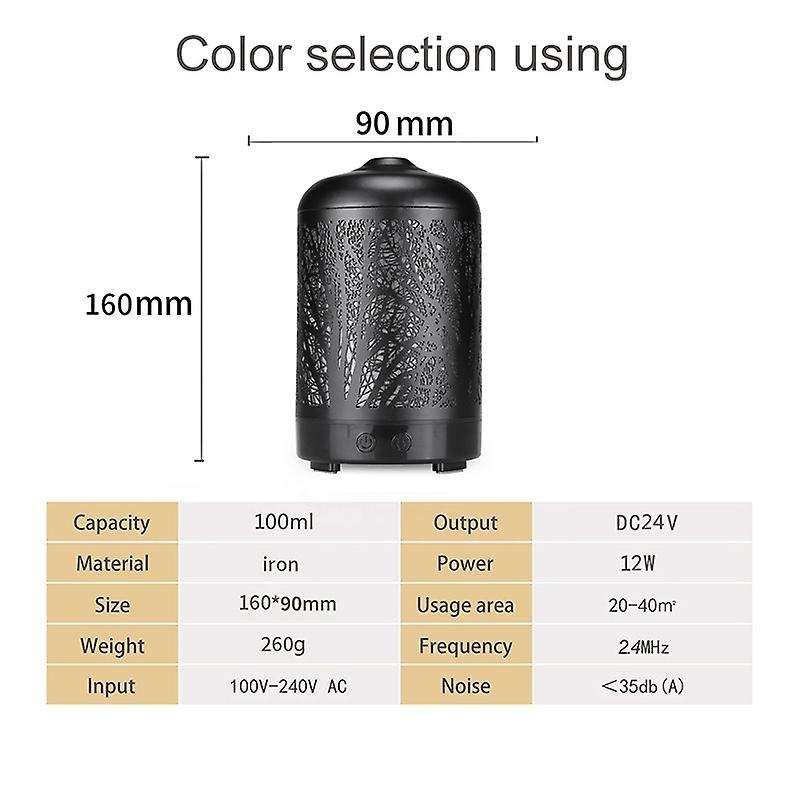 Metal Tree Essential Oil Diffuser 100ml Aroma Diffuser Eu Plug