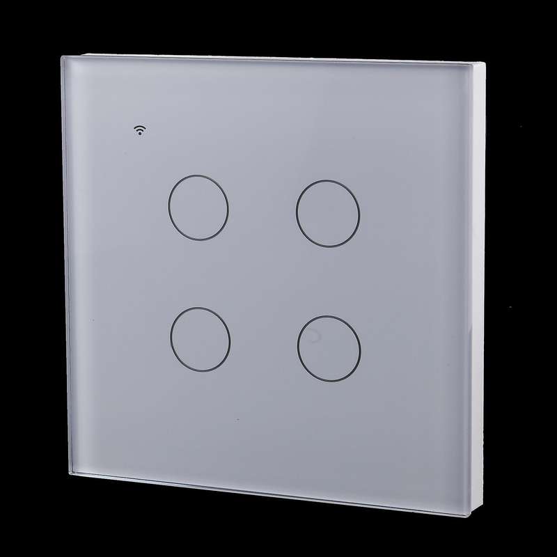 Wifi Smart Wall Light Press Panel Switch,for Alexa & Google Assistant