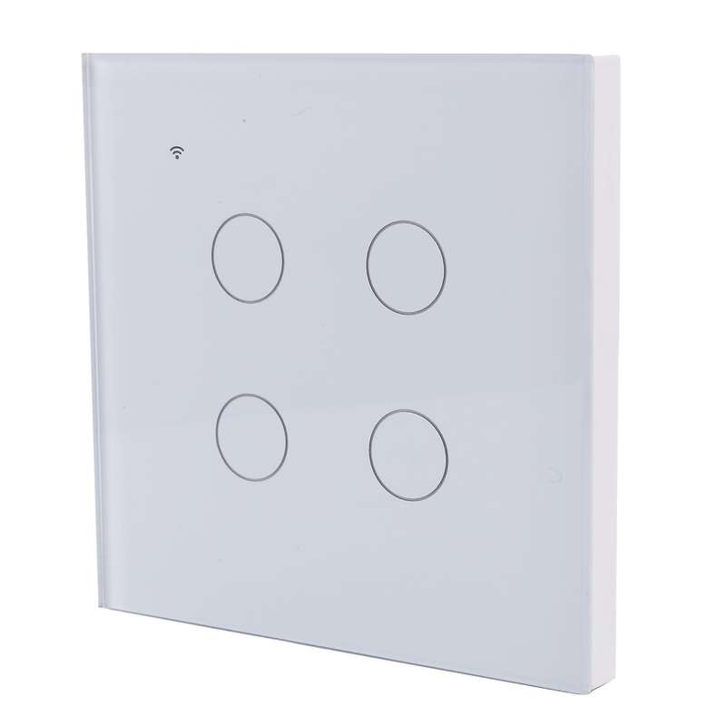 Wifi Smart Wall Light Press Panel Switch,for Alexa & Google Assistant