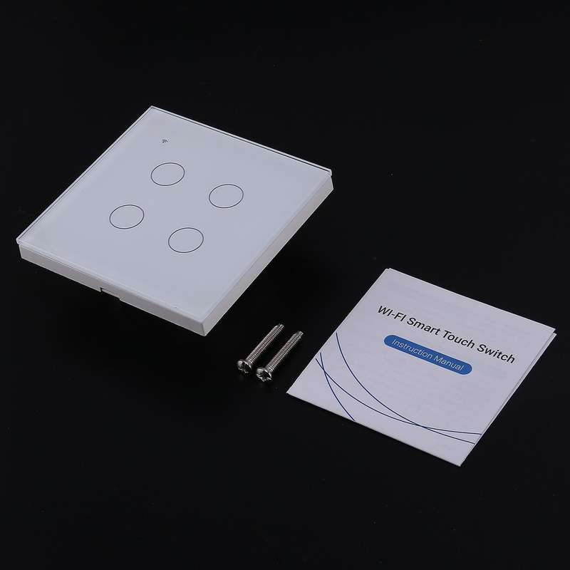 Wifi Smart Wall Light Press Panel Switch,for Alexa & Google Assistant