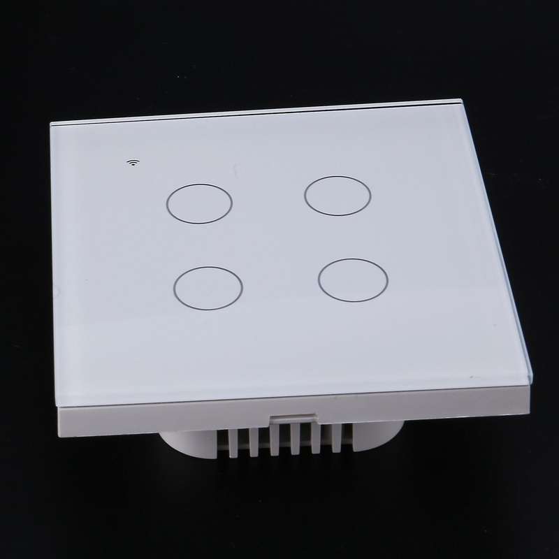 Wifi Smart Wall Light Press Panel Switch,for Alexa & Google Assistant