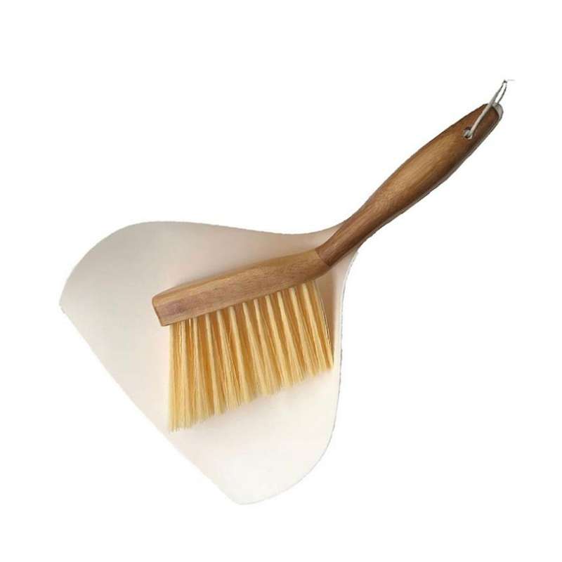 Desktop Cleaning Set Mini Bamboo Broom Dustpan Combination Set