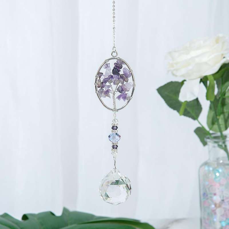 Rainbow Crystal Suncatcher Decor for Home Window Car Garden, 6pcs