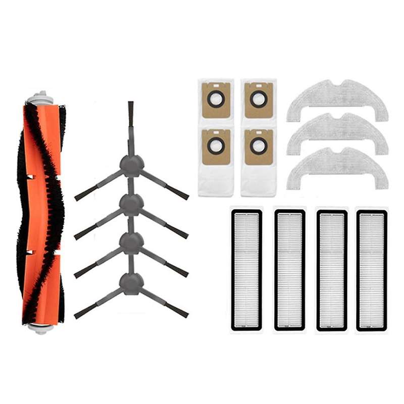 16pcs Main Side Brush Filters Dust Bag for Xiaomi Mijia Stytj05zhm