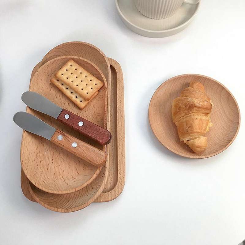 Wood Serving Plate Wood Round and Cube Serving Tray Wooden Platter