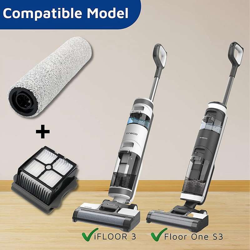 Roller Brush and Filter Kit for Tineco Floor One S3 and Ifloor 3