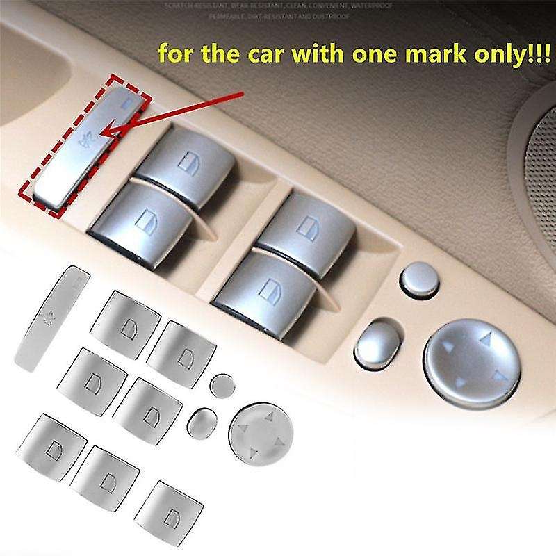 11pcs Car Door Window Lifter Buttons Sequins Trim For-bmw 3 Series