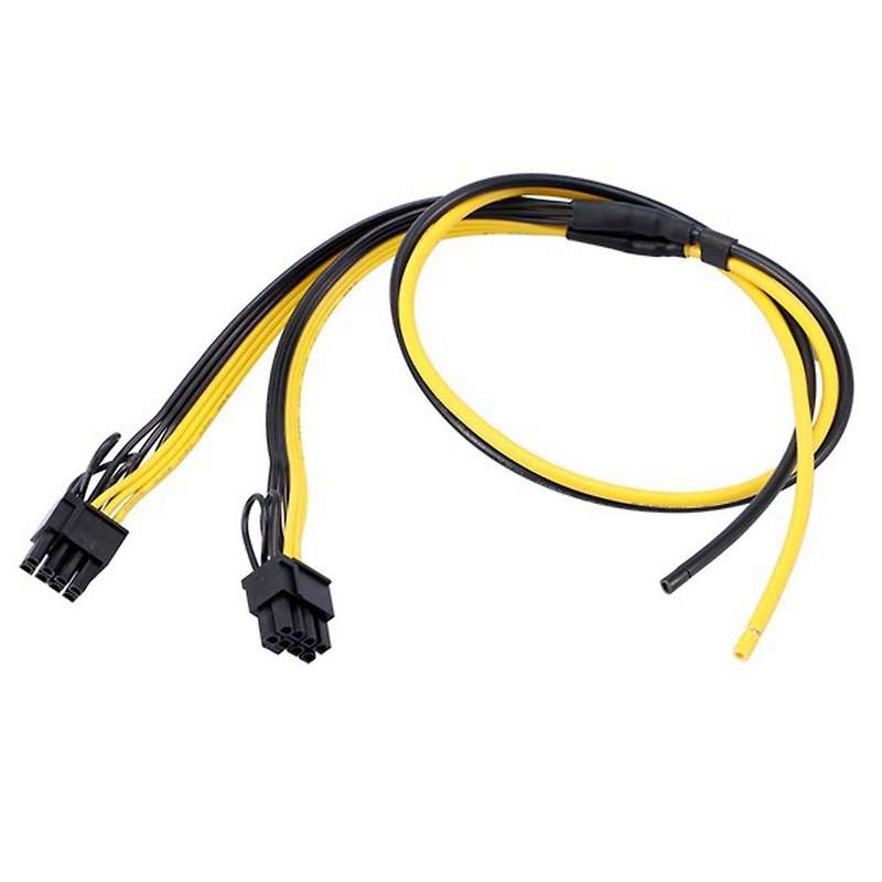 6pcs Dual Pcie Pci-e Graphic Video Card 8pin 6+2pin Diy Splitter