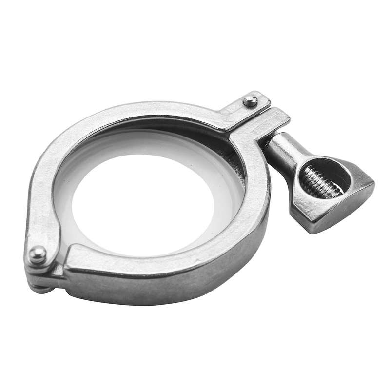 4pcs Tri-clamp Steel with Wing Nut with 4 Pc Silicone Gasket
