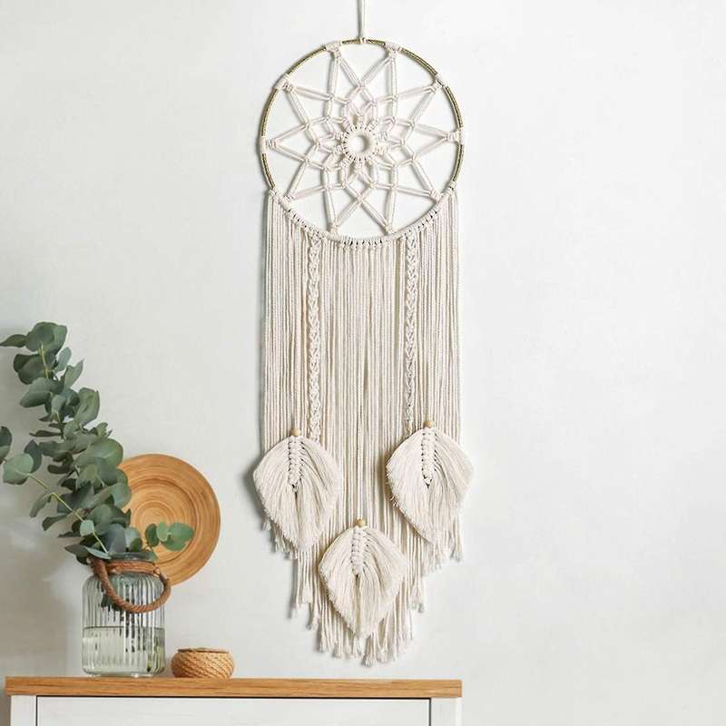Macrame Dream Catcher Wall Hanging Feather Dream Catcher Home Decor