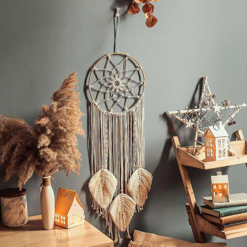 Macrame Dream Catcher Wall Hanging Feather Dream Catcher Home Decor